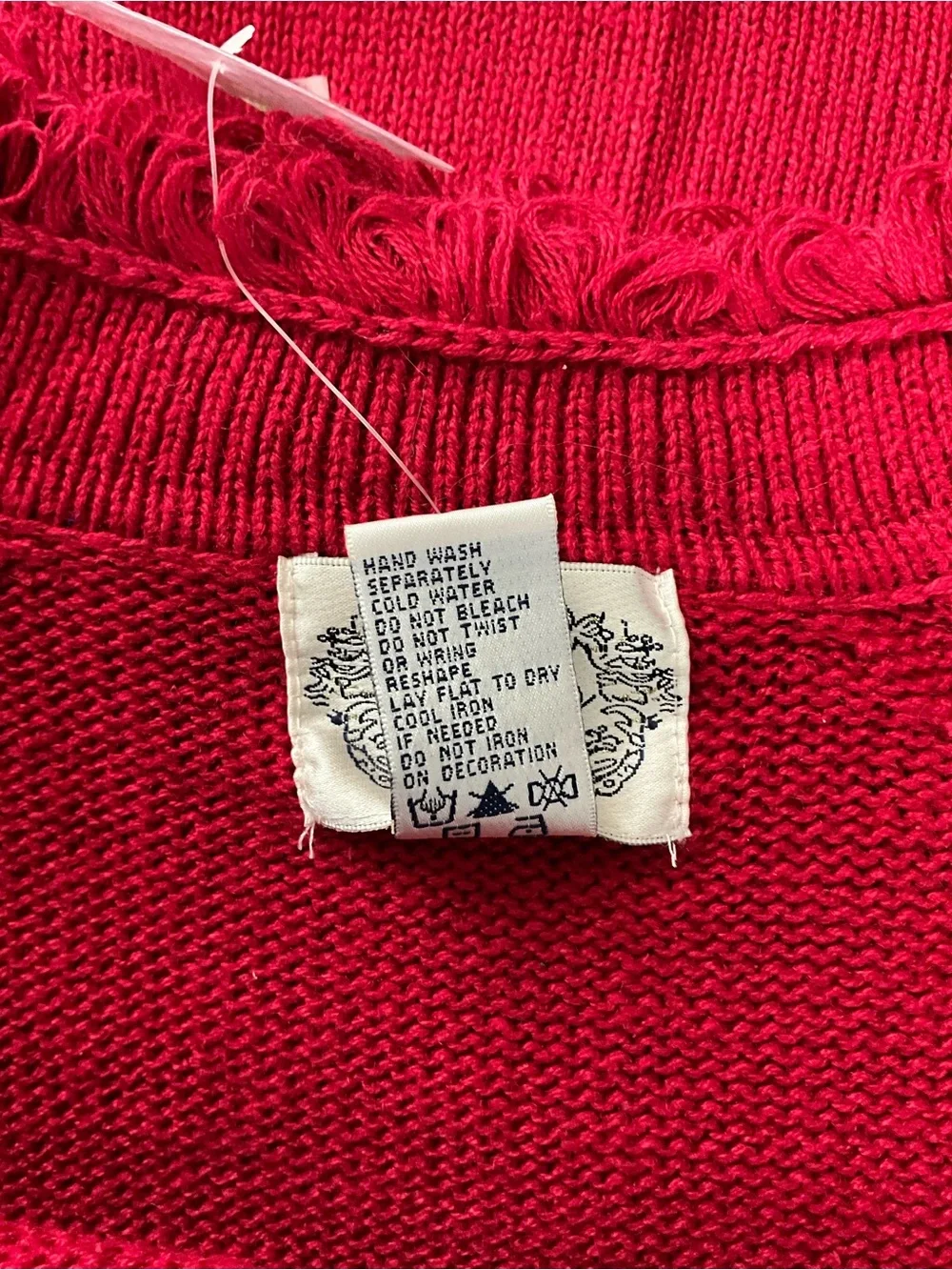 Vintage Stitches In Time Sweater Size M Red Beaded Christmas Snowman Cardigan